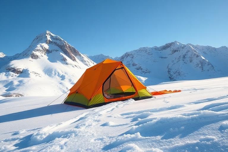 Four-Season Tent pitched at a campsite