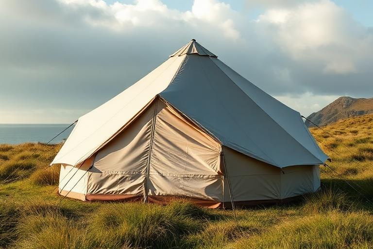 Tunnel Tent pitched at a campsite